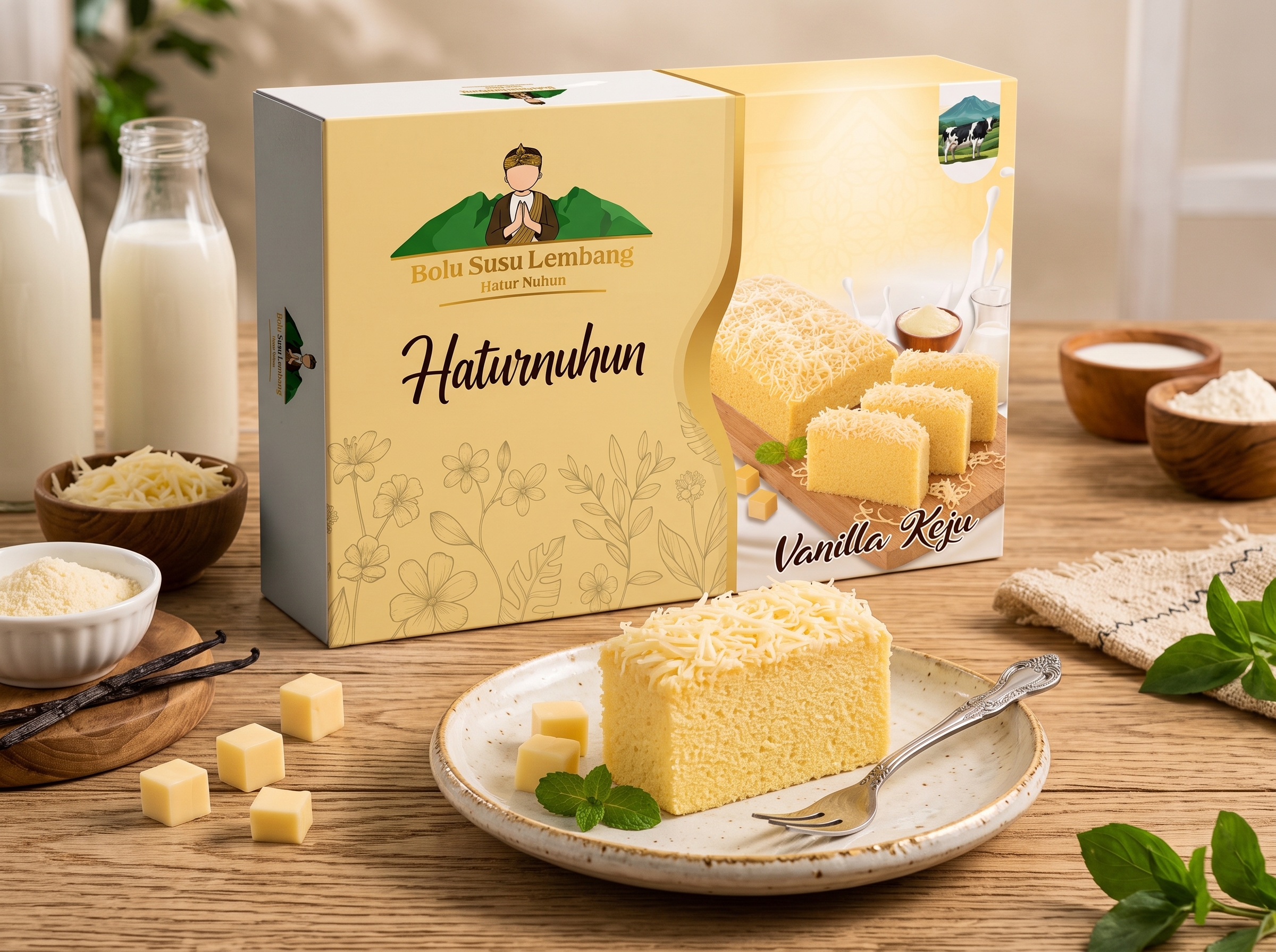 BOLU SUSU LEMBANG VANILA KEJU
