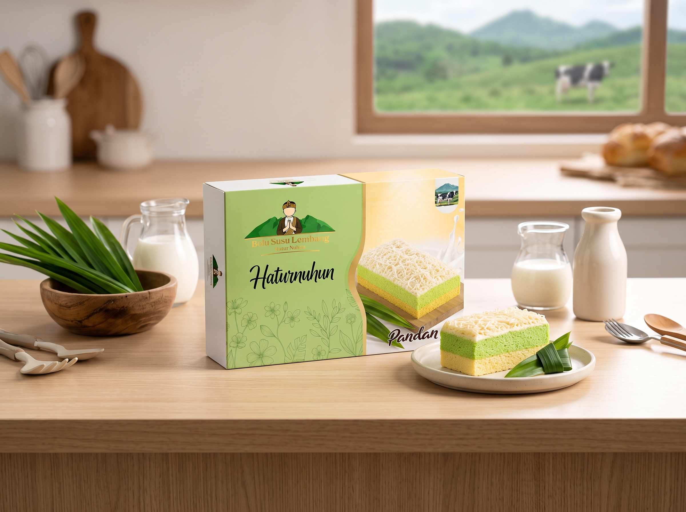 BOLU SUSU LEMBANG PANDAN
