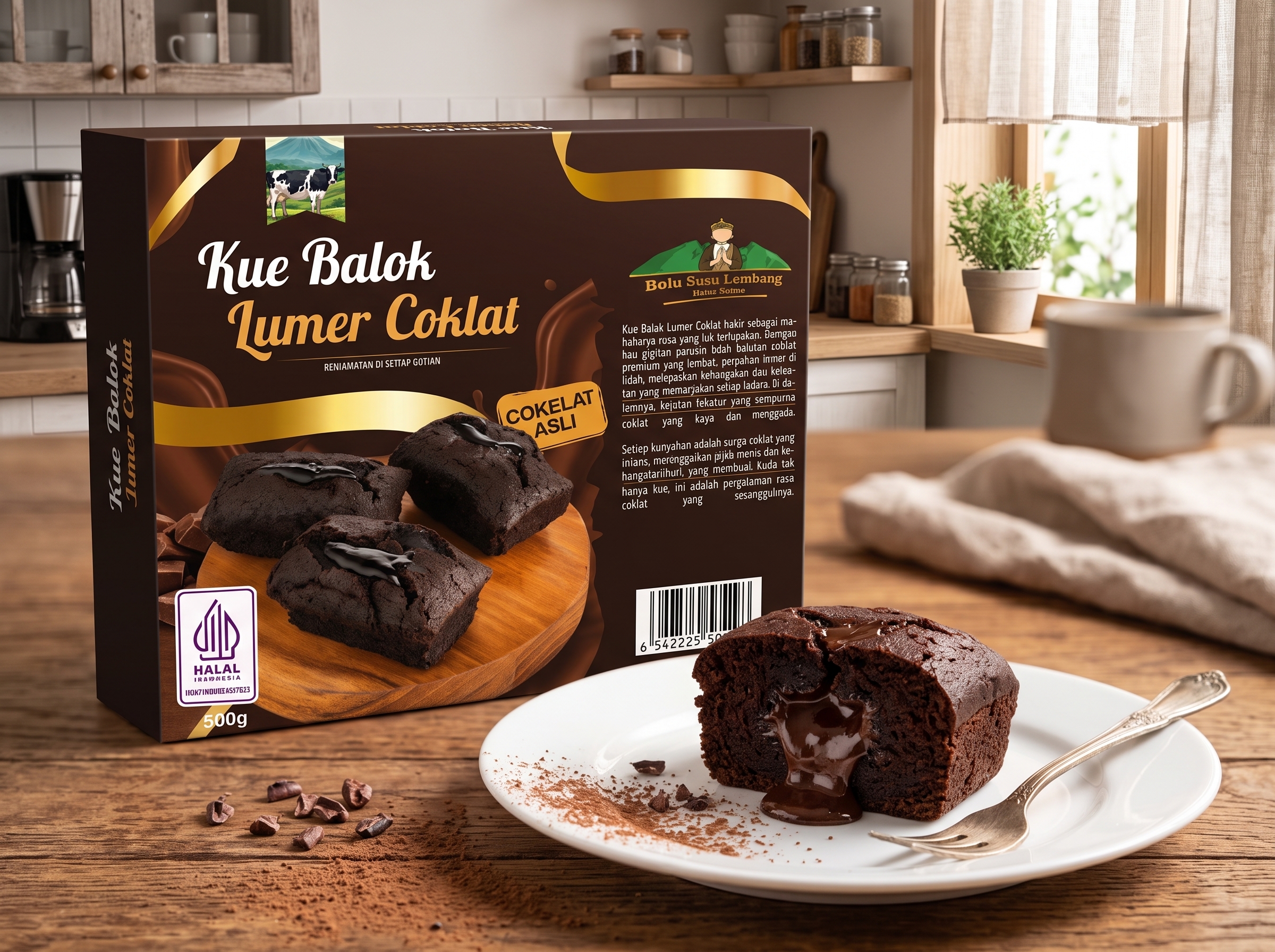 KUE BALOK LUMER COKLAT