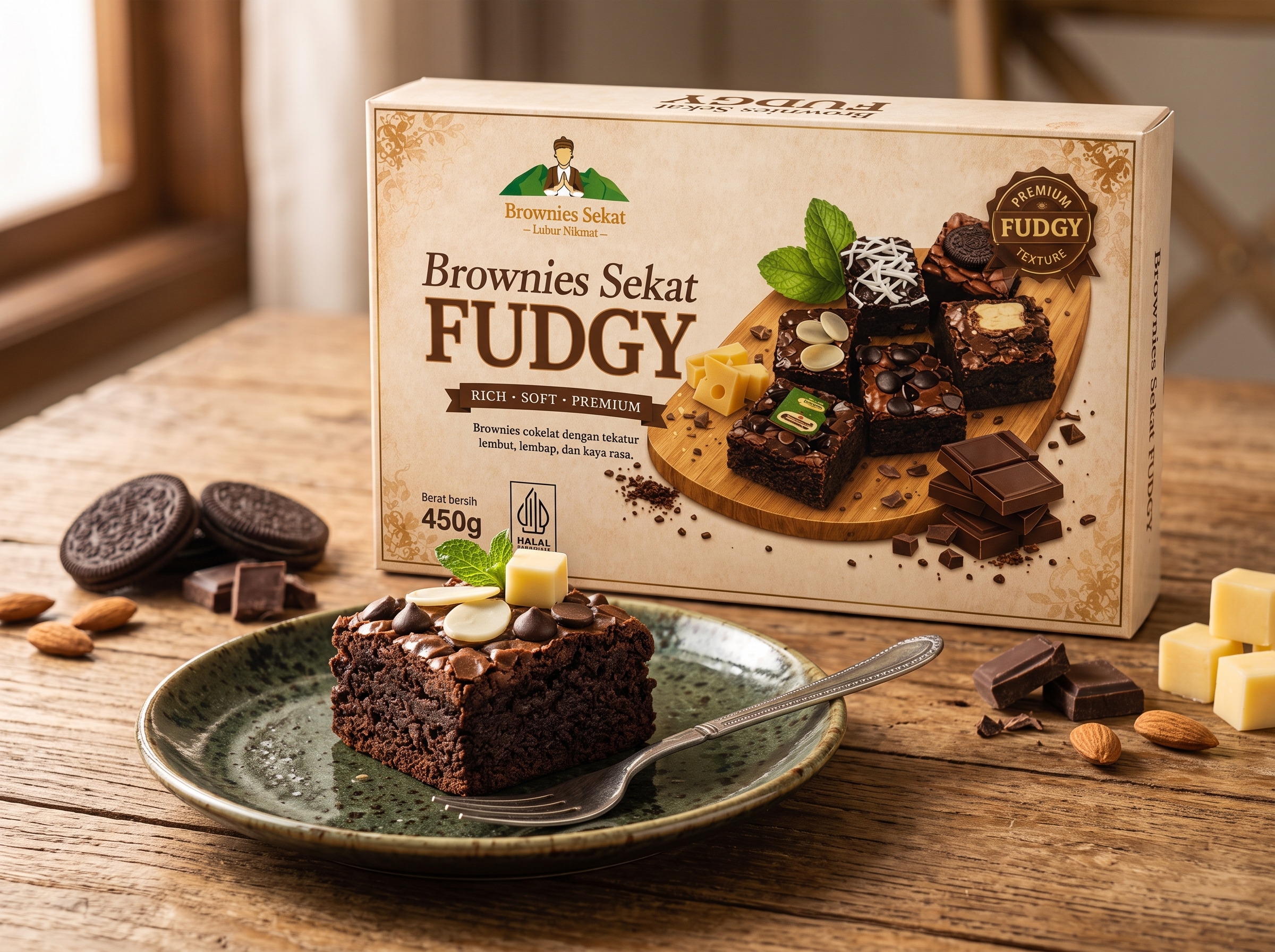 BROWNIES SEKAT FUDGY