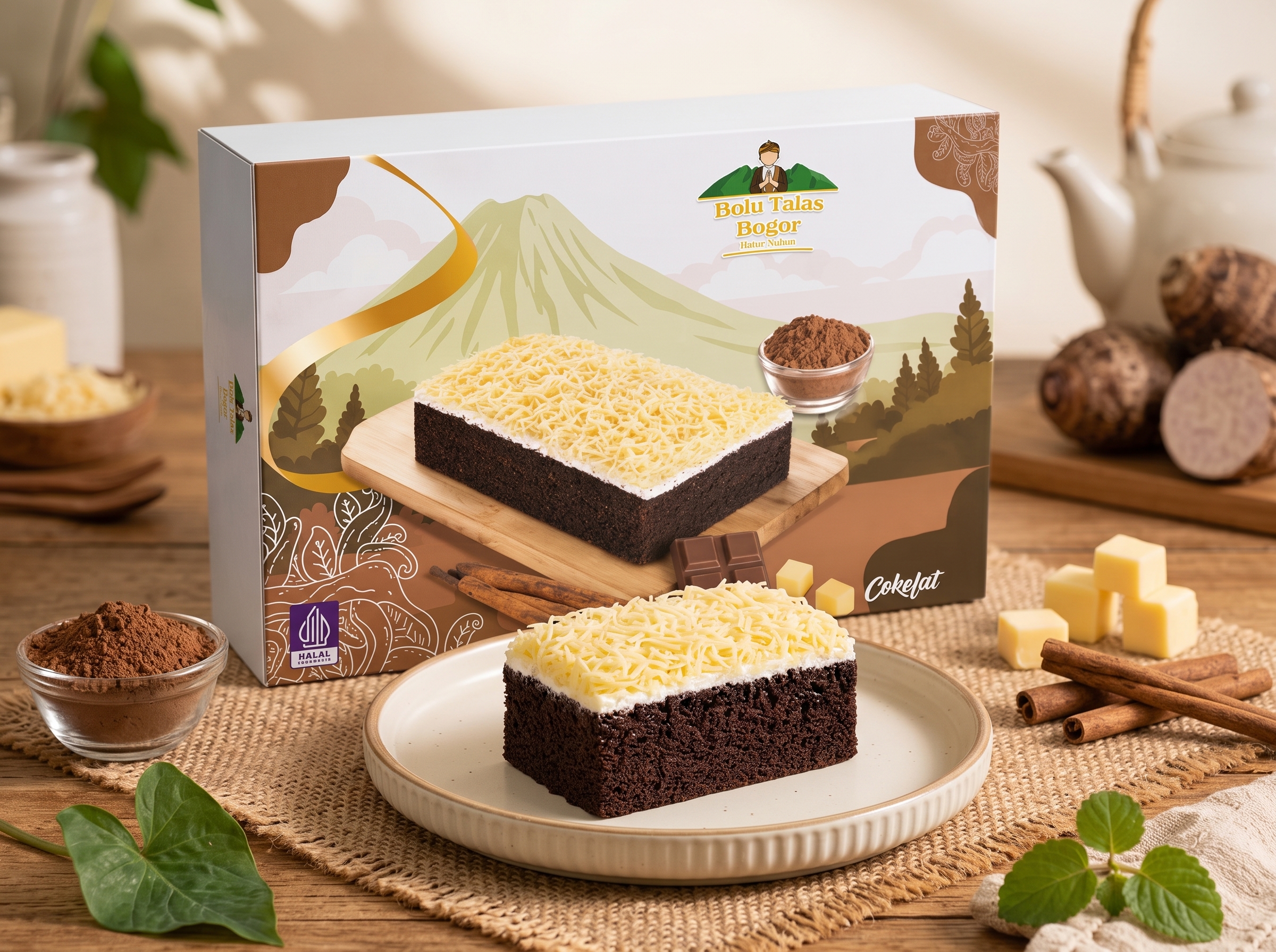 LAPIS TALAS BOGOR COKELAT